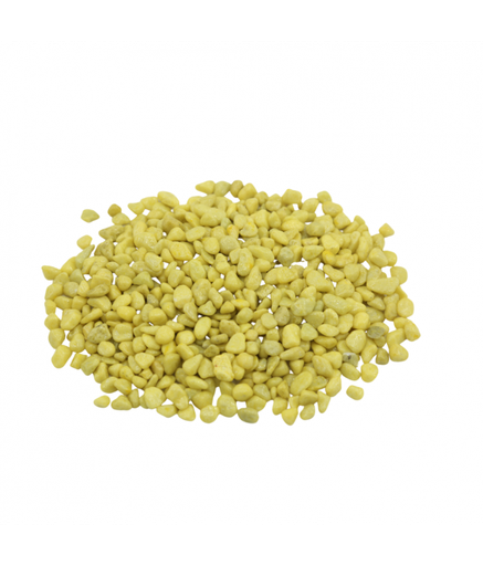 [XF20605D] Natural Color Aquarium Colored Stone -Yellow, 5-8mm (10kg/Bag)
