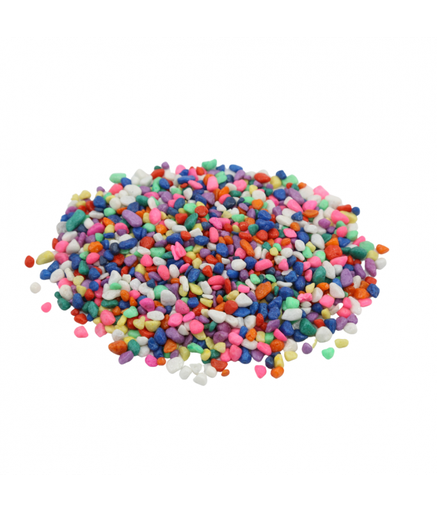 [XF20612D] Natural Color Aquarium Multi-Colored Stone, 5-8mm (10kg/Bag)