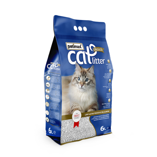 [8680445861460] Patimax Premium Ultra Clumping Cat Litter[Flavor - Unscented, Size - 6L]