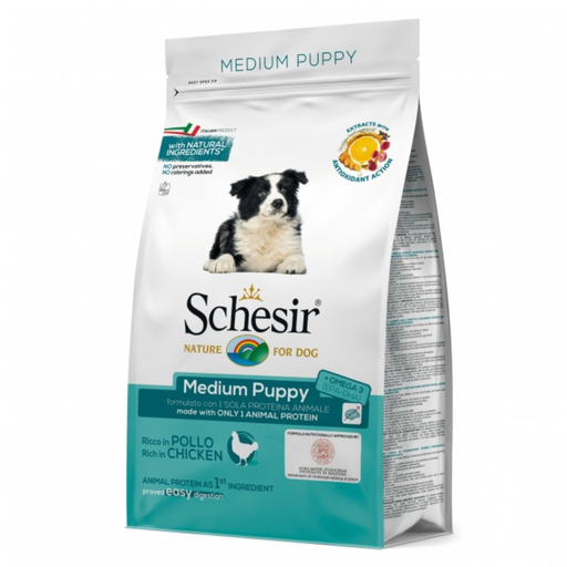 [C02056012] Schesir  Medium Puppy with Chicken[Weight - 3kg]