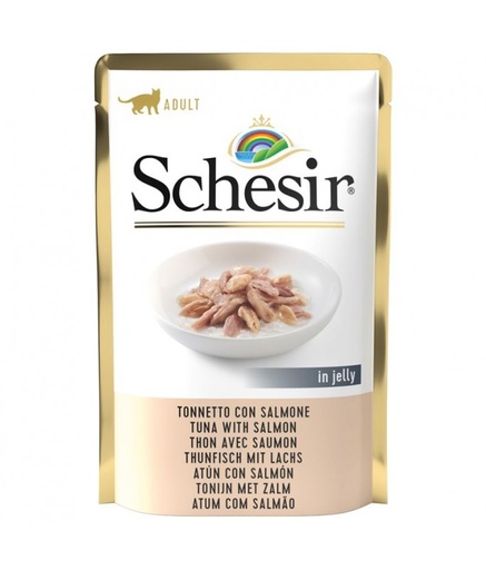 [C01070113-DIS] Schesir Cat Pouch Jelly Tuna With Salmon 85gm[Weight - 85g] (Min Order 85g - 20pcs)