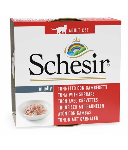 [C01064013-DIS] Schesir Cat Wet Food-Tuna With Shrimps[Weight - 85g]