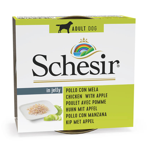 [C01064372] Schesir Dog Wet Food-Chicken Fillets With Apple[Weight - 150g]