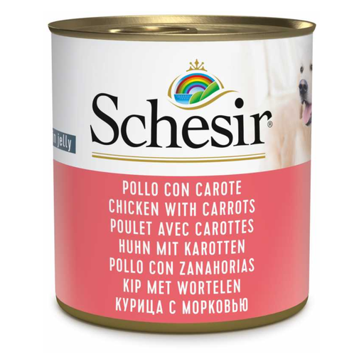 [C01064724] Schesir Dog Wet Food-Chicken With Carrots[Weight - 285g]