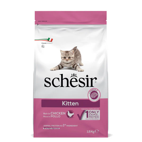 [C02044742] Schesir Dry Food Maintenance With Chicken-Kitten[Weight - 1.5kg]
