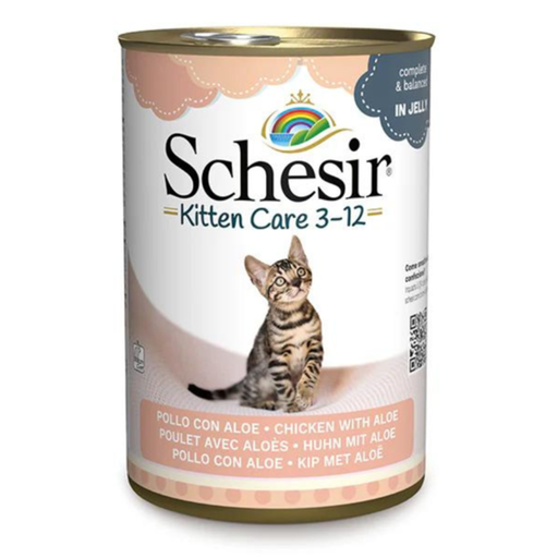 [C03064631] Schesir Kitten Care- Can In Jelly  3-12 Chicken with Aloe Wet Food 140g (Min Order - 24pcs)[Weight - 140g]