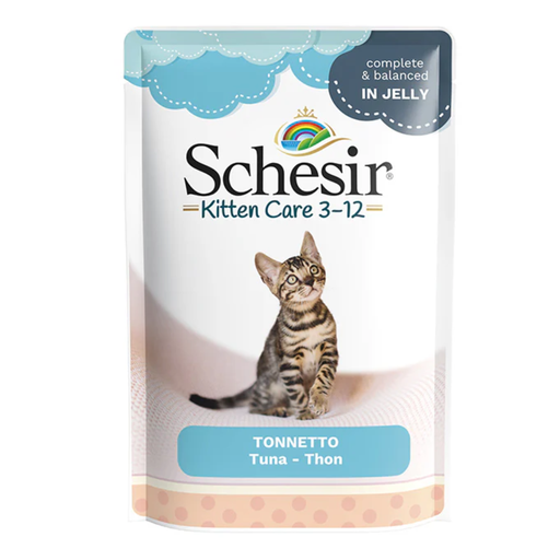 [C03070103] Schesir Kitten Care- Pouch In Jelly  3-12 Tuna Wet Food 85g (Min Order - 20pcs)[Weight - 85g]