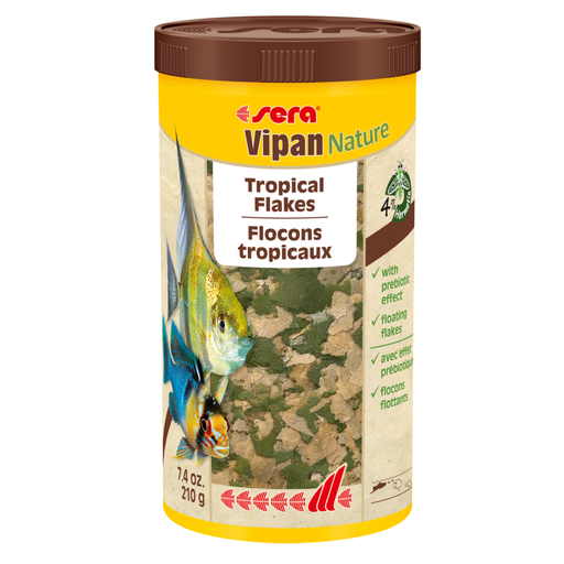 [SR32240] Sera Vipan Nature Tropical Flakes[Volume - 1L, Weight - 210g]