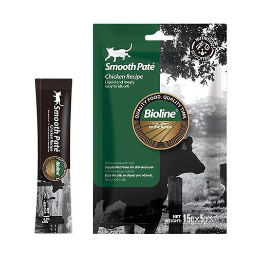 [6970117125986]  Bioline Natural Feast Smooth Pate-Chicken Recipe (15gx5pcs)