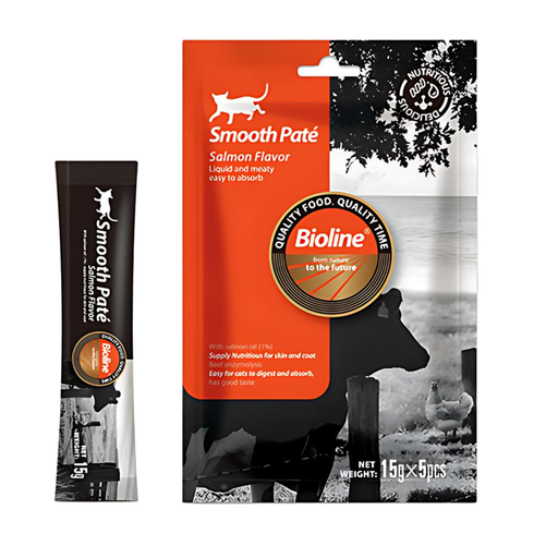 [6970117126013]  Bioline Natural Feast Smooth Pate-Salmon Flavor (15gx5pcs)
