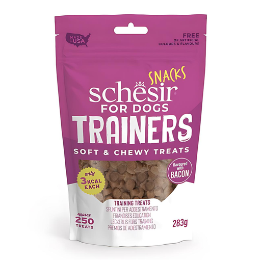 [SCINV26268004]  Schesir Dog Snacks Trainers Soft & Chewy 283g - Bacon