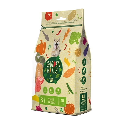 [LR11649]  Duvo+ Garden Bites Veggie Friends S - 6cm -18pcs Mixed Colors
