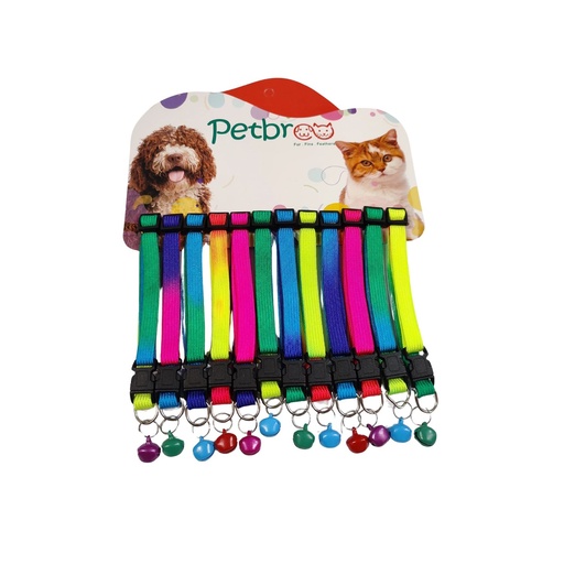 [PB22013007] Petbroo Cat Rainbow Collar 1.0cm