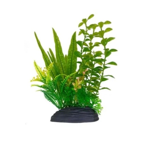 [AQ13690] Aquabroo Fern Plastic Plant 18Cm