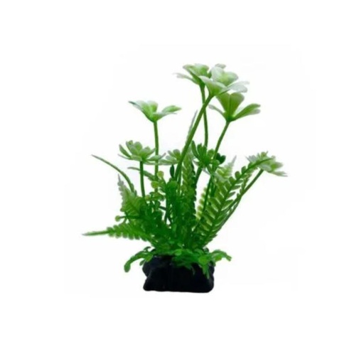 [AQ13729] Aquabroo Frond Plastic Plant 9Cm