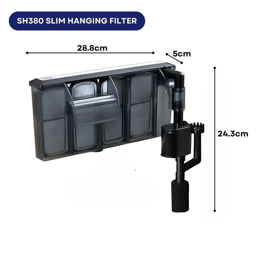 [KW-SH380] KW Zone Dophin Slim Hanging Filter-SH380[Output:320L/H]