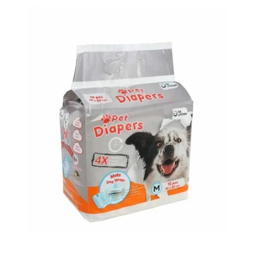 [PB85484] Petbroo Pet Diaper Male Medium
