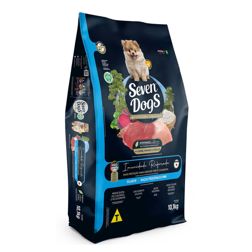 [SDG2213] Seven Dogs Dog Food For Puppies - Small And Mini Breeds-Beef,Chicken & Cereals 10 kg+100g