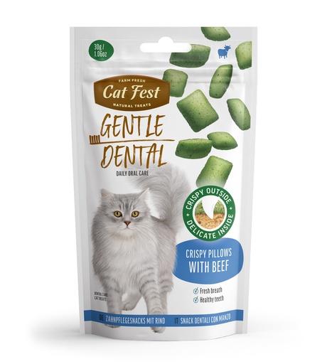 [79212716] Cat Fest Dental Treats For Cats -Crispy Pillows -Beef 30g