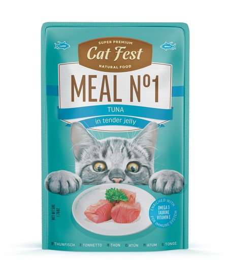 [79219692] Cat Fest Meal No 1 Cat Food in Jelly-Tuna 50g [Minimum Order:12pcs]
