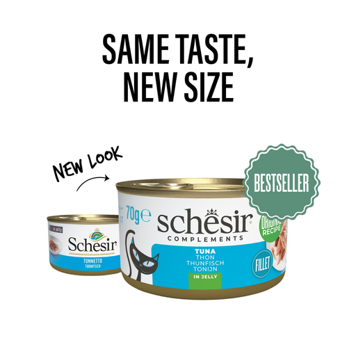 [SCPST21121803] Schesir Complements Cat Wet Food  in Jelly Can- Tuna 70g [MOQ:12pcs]