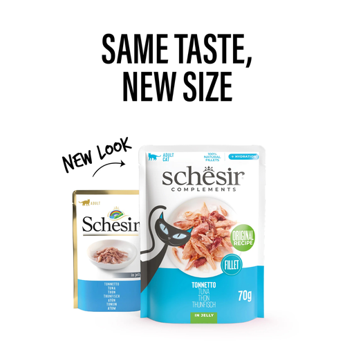 [SCPST21221804] Schesir Complements Cat Wet Food  in Jelly Pouch- Tuna 70g [MOQ:12pcs]