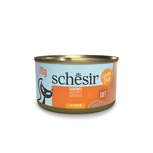 [SCINV21141003] Schesir Grill Pate' Cat Can Sardines 70g [Min Order:12pcs]