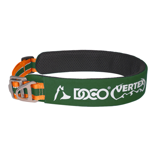 [VOC-2441-42S] DOCO® VERTEX Reflective Ultralight Mesh Collar For Dogs-2.0 x 35-45cm-Rain Forest