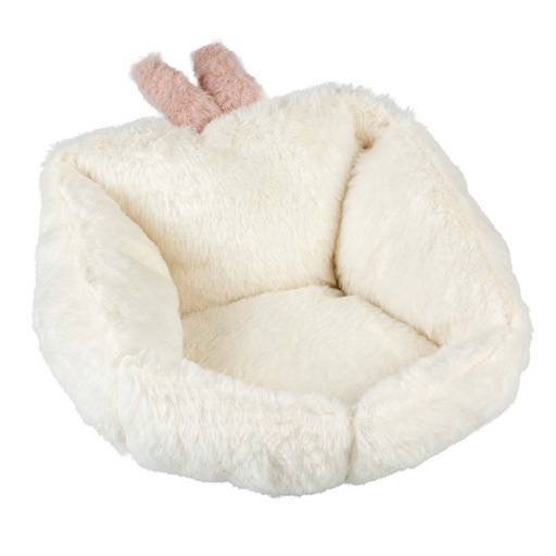 [LR15852] Duvo+ Bunny Bed For Small Animal-Plush S - 16x16x16cm White