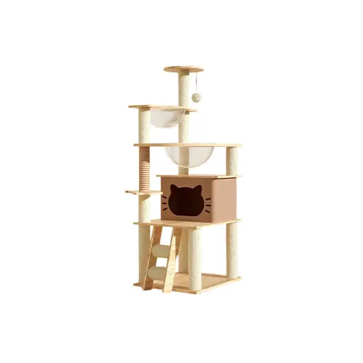 [PB83064] Petbroo Compact Box Cat Tree 50*40*135 cm