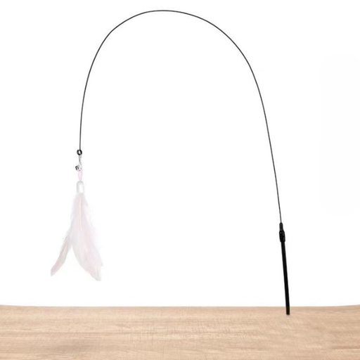 [PB13873] Petbroo Feathery Cat Blue Wands