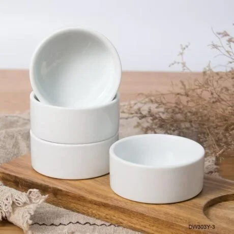 [PB83049] Petbroo White Ceramic Bowl Small 12cm