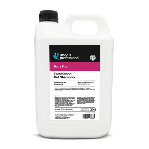 [GP846002] Groom Professional Baby Fresh Pet Shampoo [Baby Powder Fragrance]-4 litres