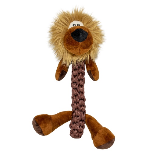 [LR12036] Duvo+ Zoo Friends Leo Lion Stick Brown - Dog Toy 32x22x11.5cm