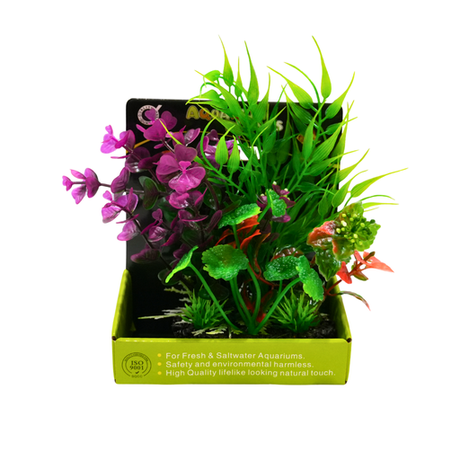 [YM-2617] Yusee Aquarium Decorations - Artificial Plant YM-2617 [Height:15cm]