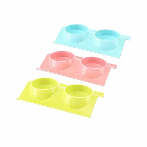 [PB14045] Petbroo Lappy Double Bowl 38*25*7.5cm