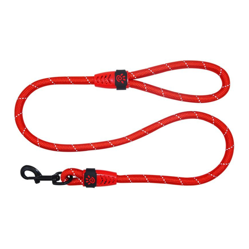[DCROPE2072-03L] DOCO® Reflective Rope Leash With Plastic Encased Handle Loop Ver.9 Ø13mm x 180cm [Color - Red, Size-L]