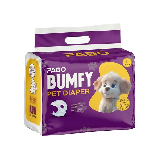 [PD-83431] Pado Bumfy Pet Diaper For Female - 10pcs [Size-L]