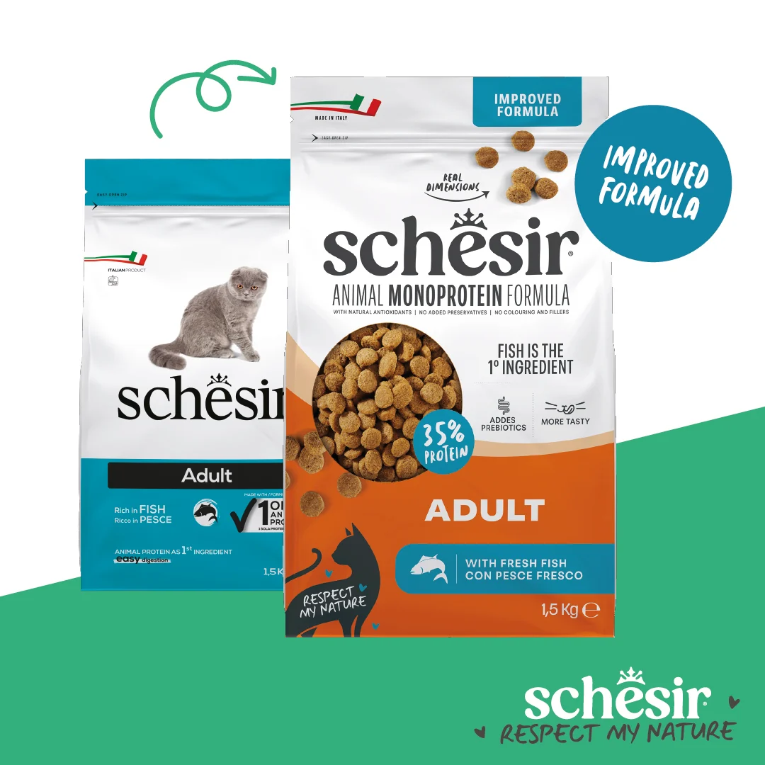 [SRMN23373106] Schesir Monoprotein Adult Dry Cat Food – Fresh Fish-1.5kg