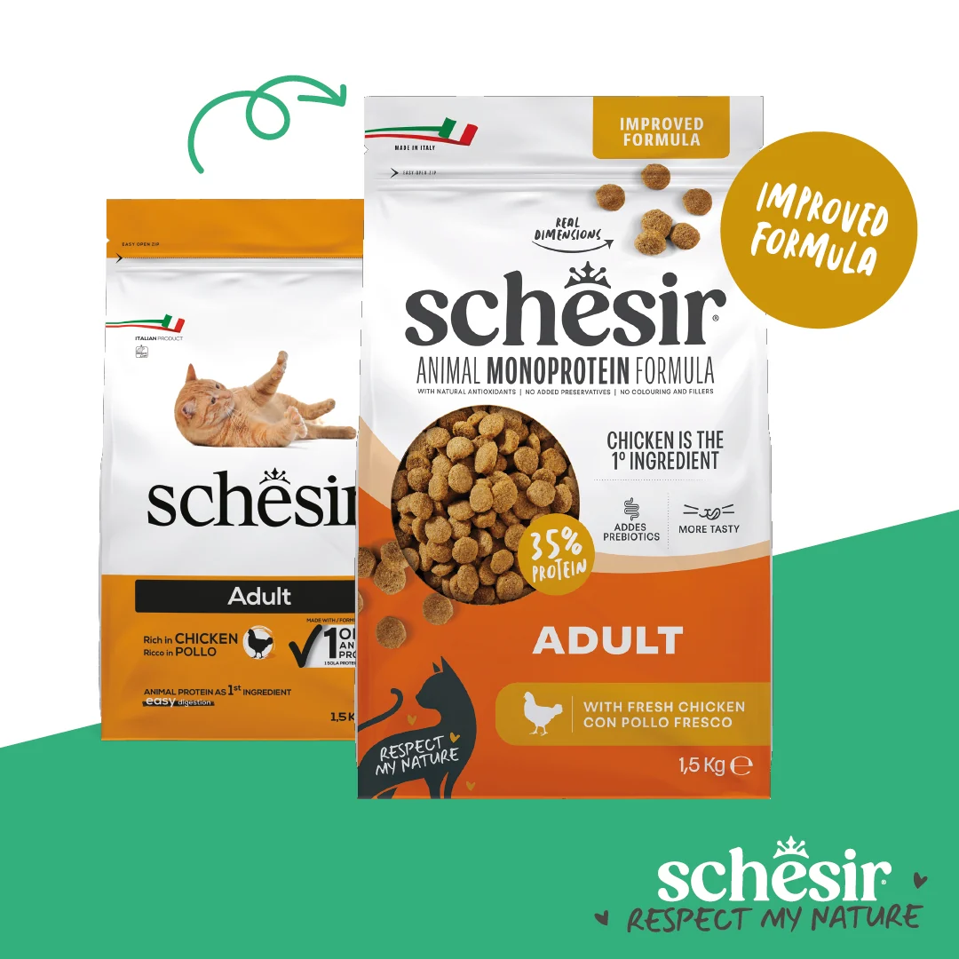 [SRMN23373006] Schesir Monoprotein Adult Dry Cat Food – Fresh Chicken-1.5kg