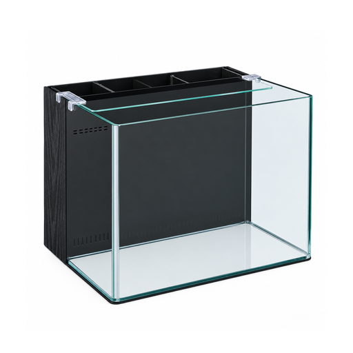 [KR-FSH-BL-50] Karis Perfect Aquarium Curved Edge With Top Glass BL-50 - [50x44x35cm] - 77 Litres