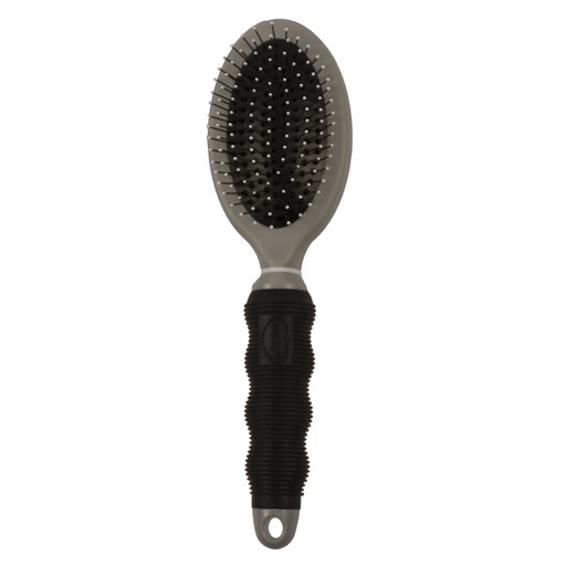 [LR10066] Duvo+ Metal Pin Brush Small Black/Grey